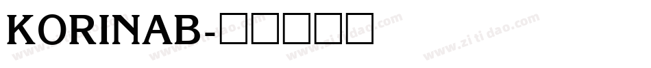 KORINAB字体转换