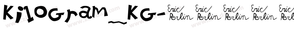 KiloGram_KG字体转换