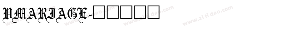 VMARIAGE字体转换