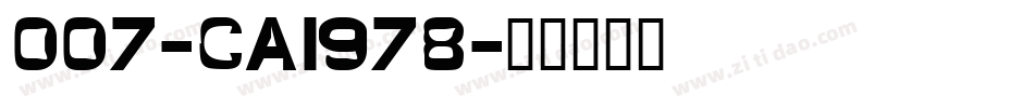 007-CAI978字体转换