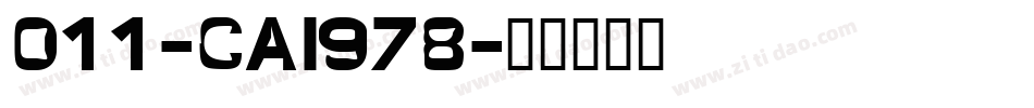 011-CAI978字体转换