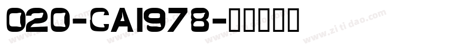 020-CAI978字体转换