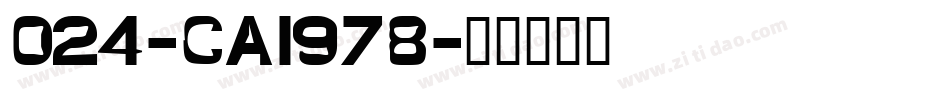 024-CAI978字体转换