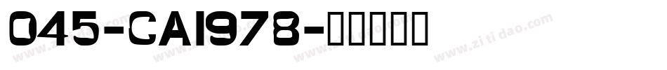045-CAI978字体转换