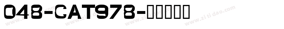 048-CAT978字体转换