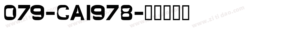 079-CAI978字体转换