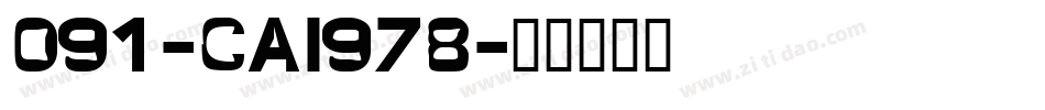 091-CAI978字体转换