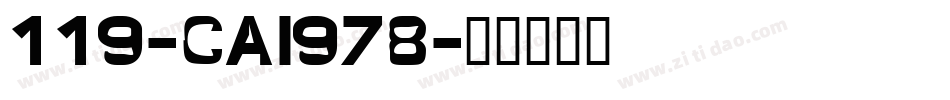 119-CAI978字体转换