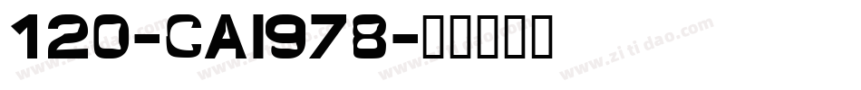120-CAI978字体转换
