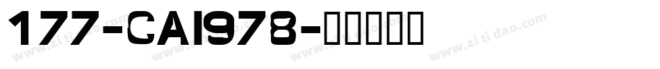 177-CAI978字体转换