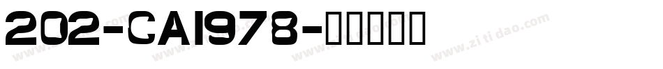 202-CAI978字体转换