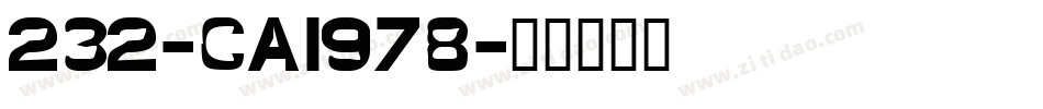232-CAI978字体转换