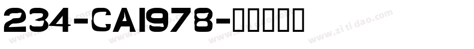 234-CAI978字体转换