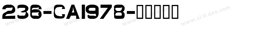 236-CAI978字体转换