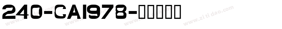 240-CAI978字体转换