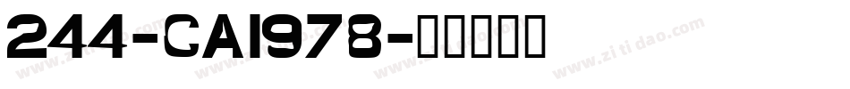 244-CAI978字体转换