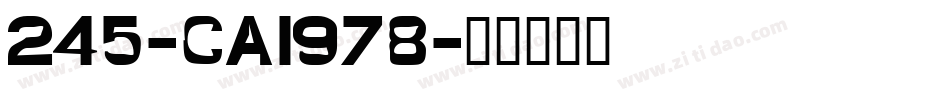 245-CAI978字体转换