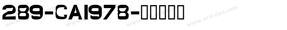 289-CAI978字体转换