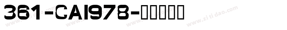 361-CAI978字体转换