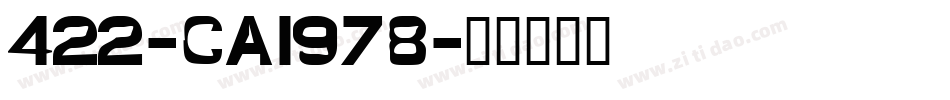 422-CAI978字体转换