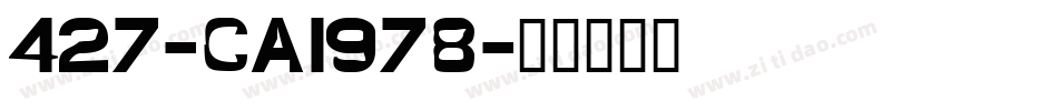 427-CAI978字体转换