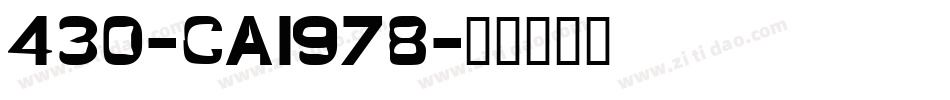 430-CAI978字体转换