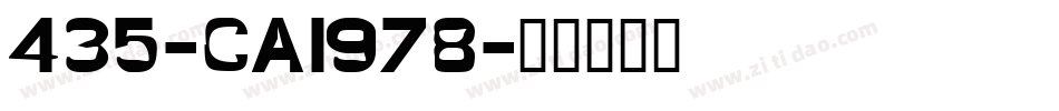 435-CAI978字体转换