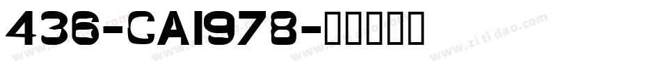 436-CAI978字体转换