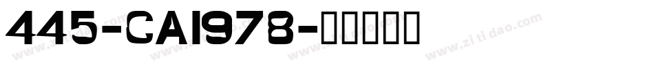 445-CAI978字体转换