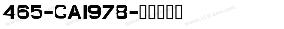465-CAI978字体转换