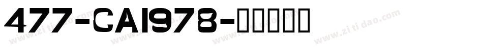 477-CAI978字体转换