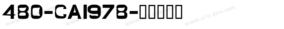 480-CAI978字体转换
