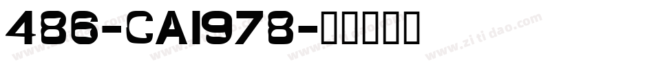 486-CAI978字体转换