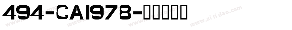 494-CAI978字体转换