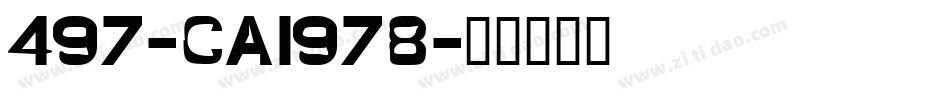497-CAI978字体转换
