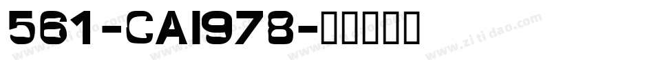 561-CAI978字体转换