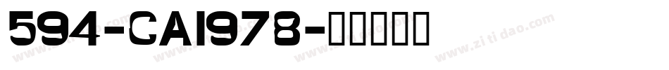 594-CAI978字体转换