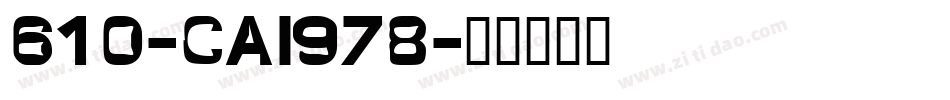 610-CAI978字体转换