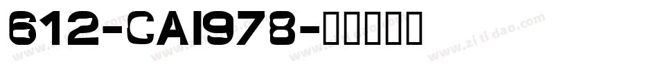 612-CAI978字体转换