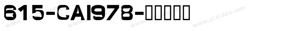 615-CAI978字体转换