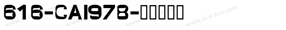 616-CAI978字体转换