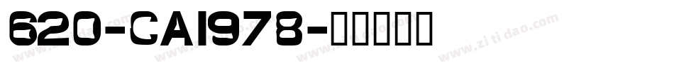 620-CAI978字体转换