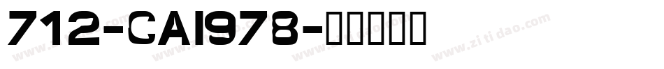 712-CAI978字体转换