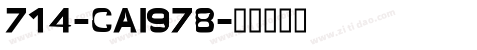 714-CAI978字体转换