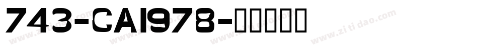 743-CAI978字体转换