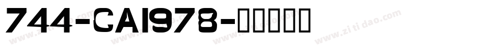 744-CAI978字体转换