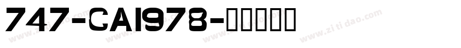 747-CAI978字体转换