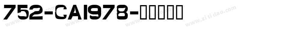 752-CAI978字体转换