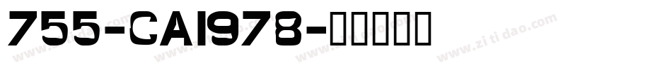 755-CAI978字体转换