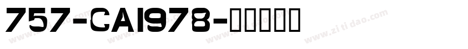 757-CAI978字体转换
